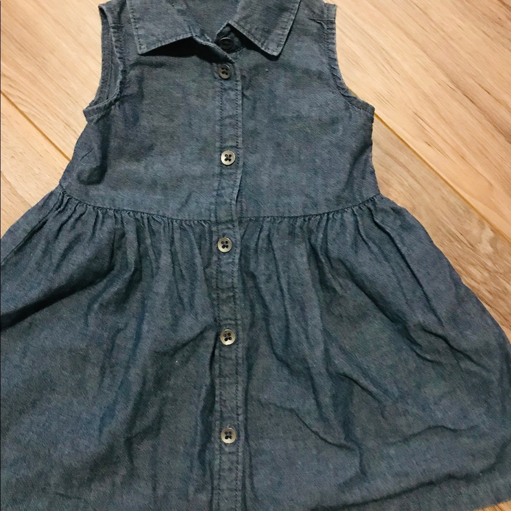 Baby girl denim dress excellent condition 💙